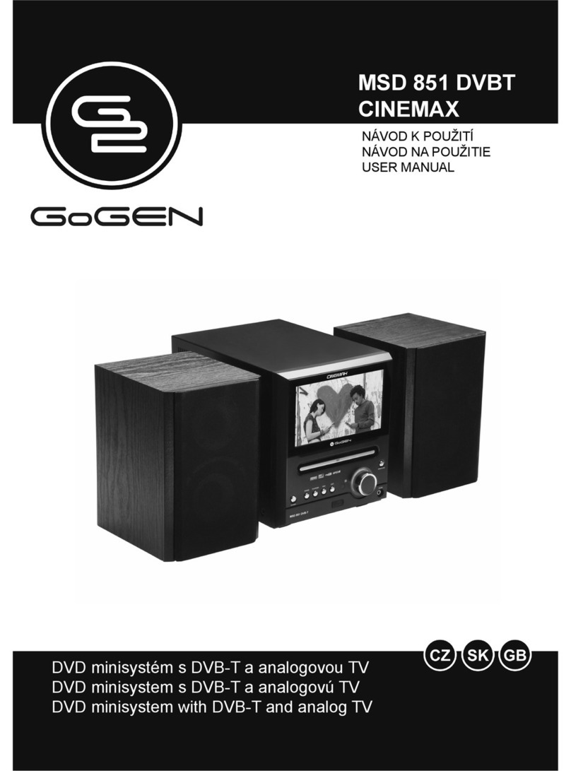 Gogen MSD 851 DVBT CINEMAX user manual