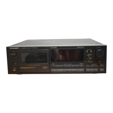 Pioneer CT-M601R operating instructions