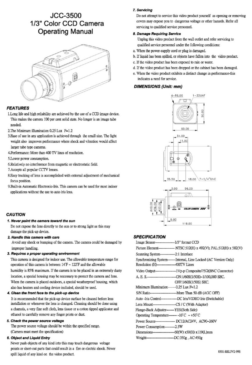 Jetcom CCTV JCC-3500 operating manual