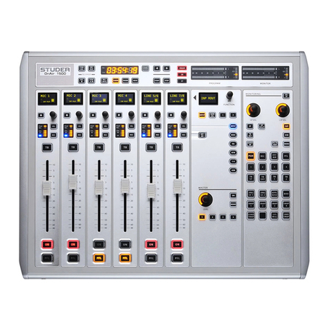 Studer OnAir 1500 operating instructions