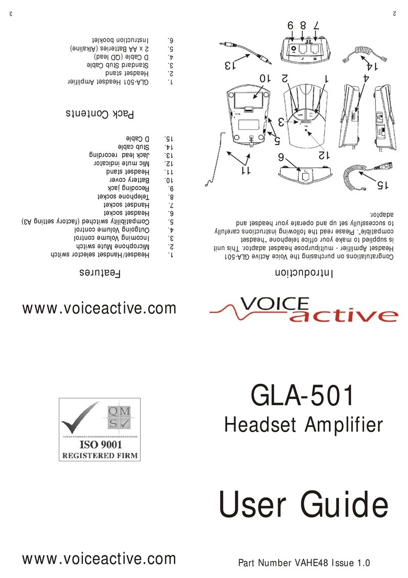 Voice Active GLA-501 user guide