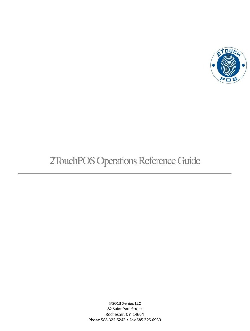 Xenios 2TouchPOS Operation/reference guide
