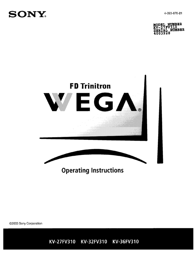 Sony KV-27FV310 - 27" Fd Trinitron Wega User manual