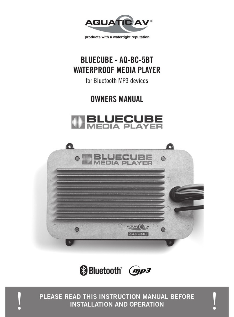 Aquatic BLUECUBE AQ-BC-5BT owner's manual