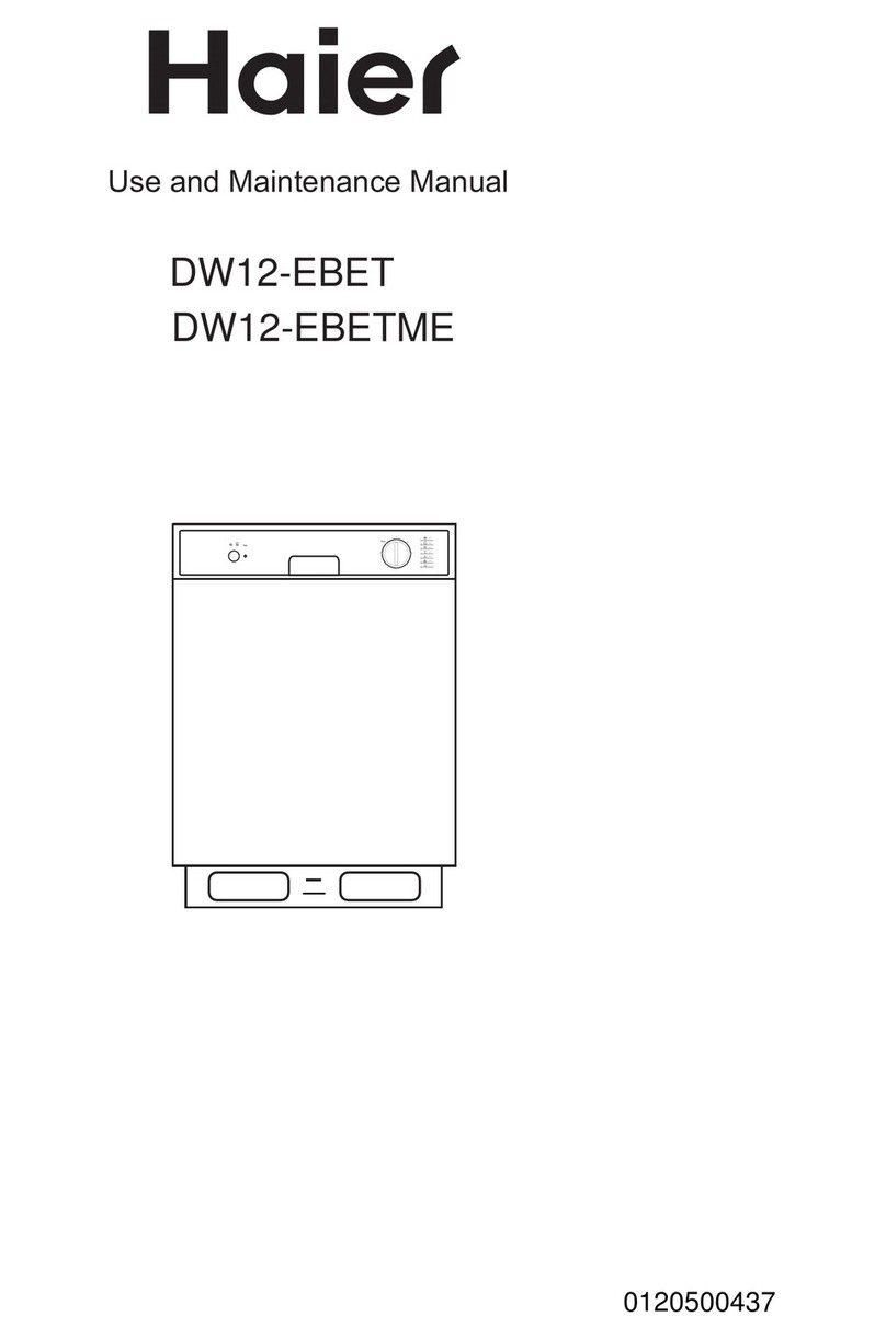 Haier DW12-EBET User manual Haier DW12-EBET User manual