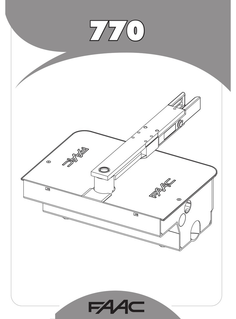 FAAC 770 Lento user guide