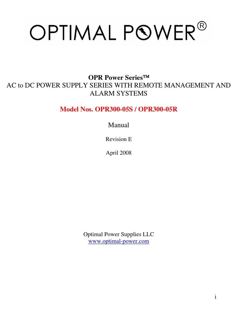 Optimal Power OPR Power Series OPR300-05S user manual