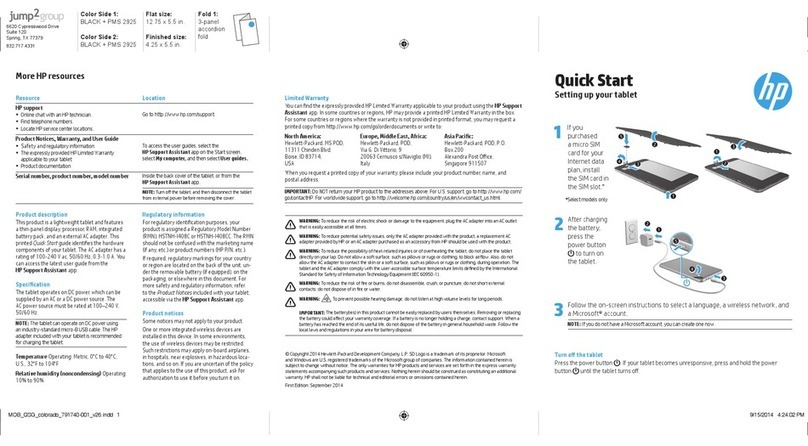 HP Tablet User manual