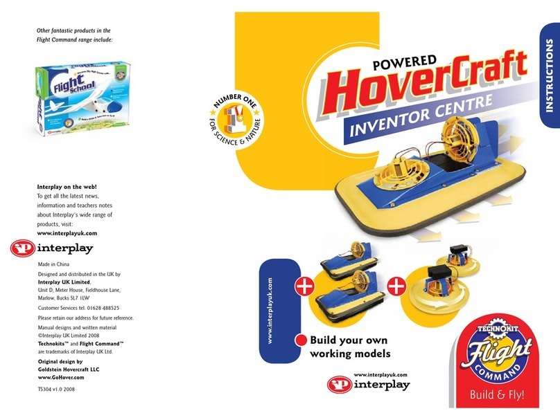 Inter-Play Hovercraft instruction manual