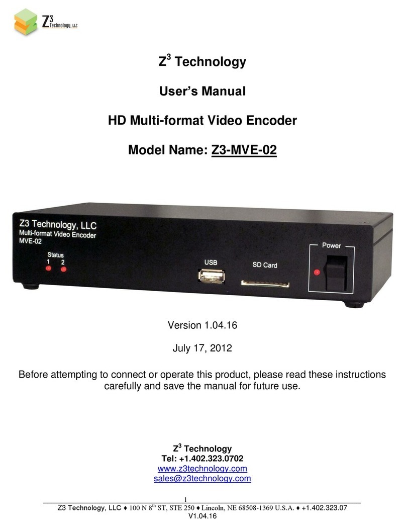 Z3 Technology Z3-MVE-02 User manual
