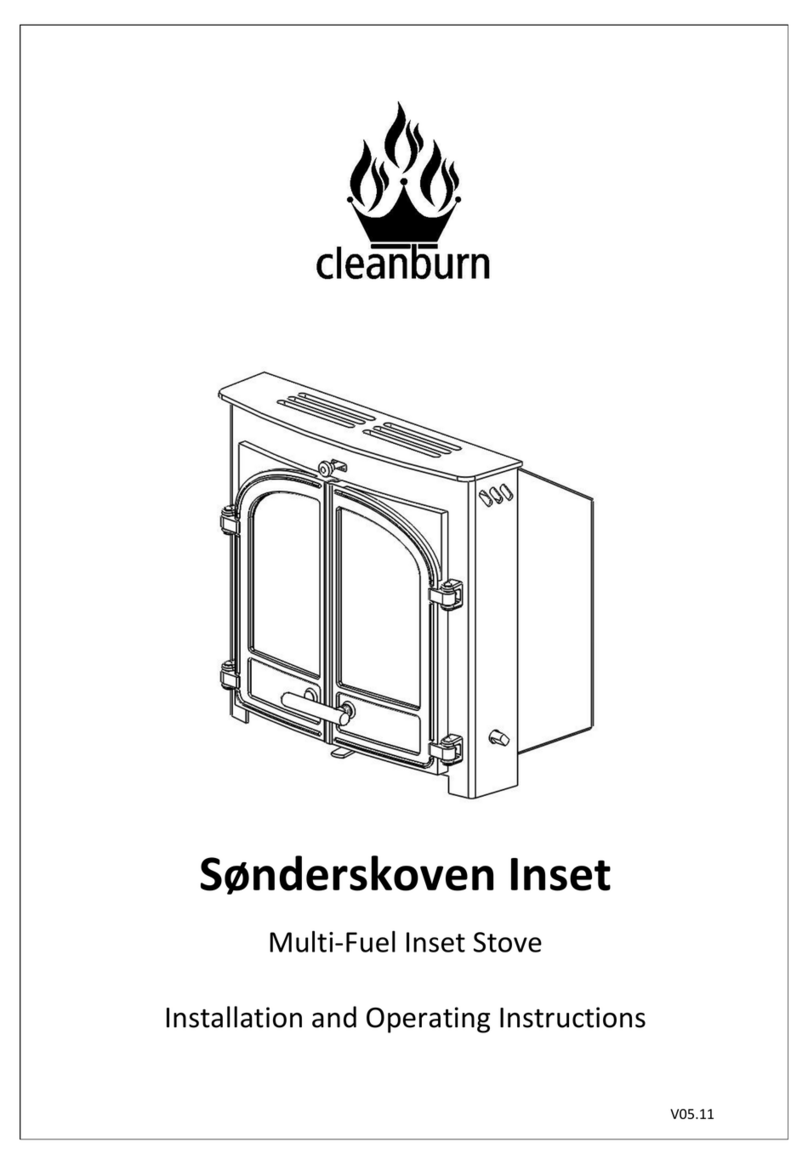 Cleanburn Sonderskoven Inset Installation and operating instructions
