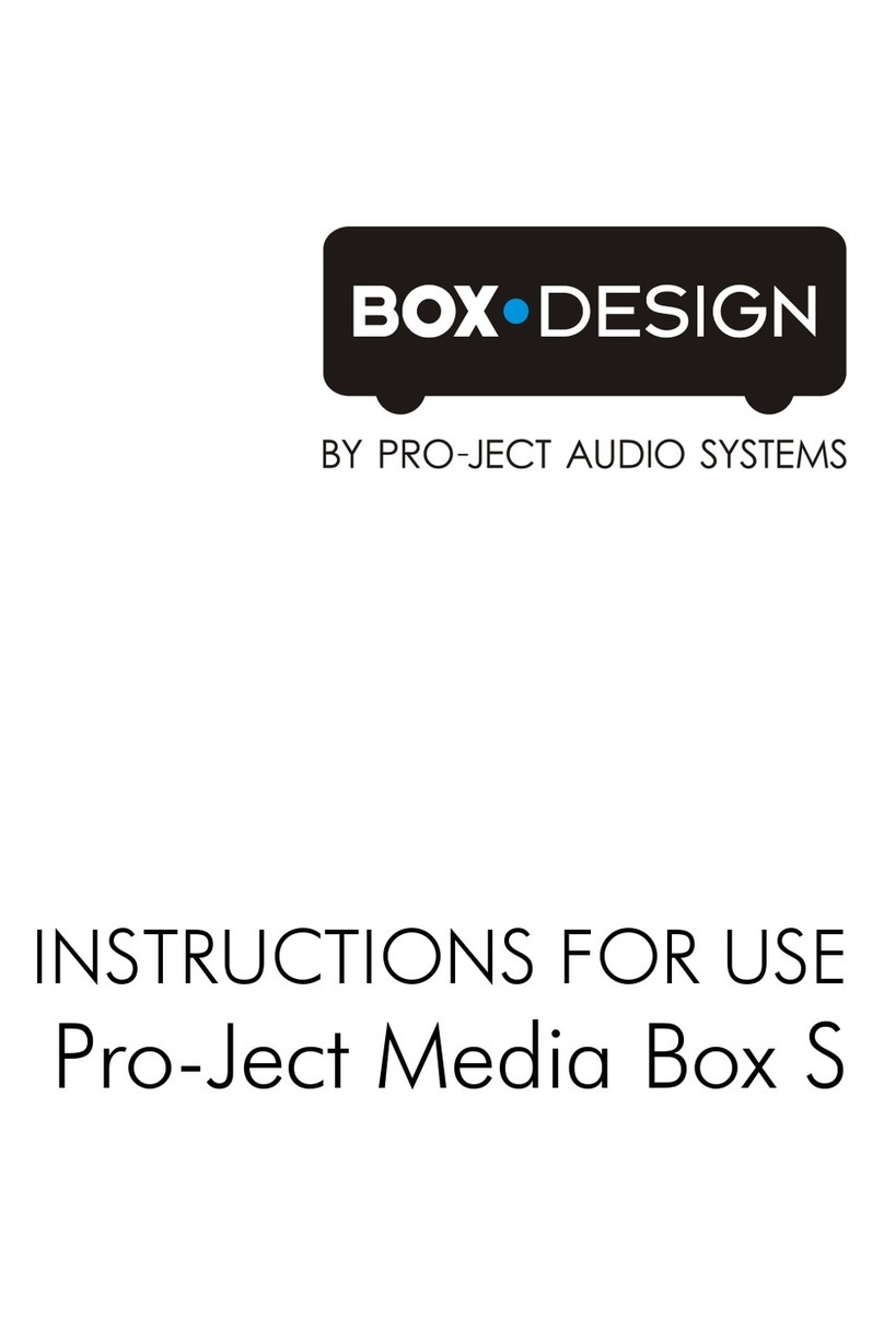 Box-Design Pro-Ject Media Box S Instructions for use