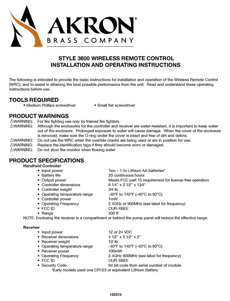 Akron STYLE 3600 User manual