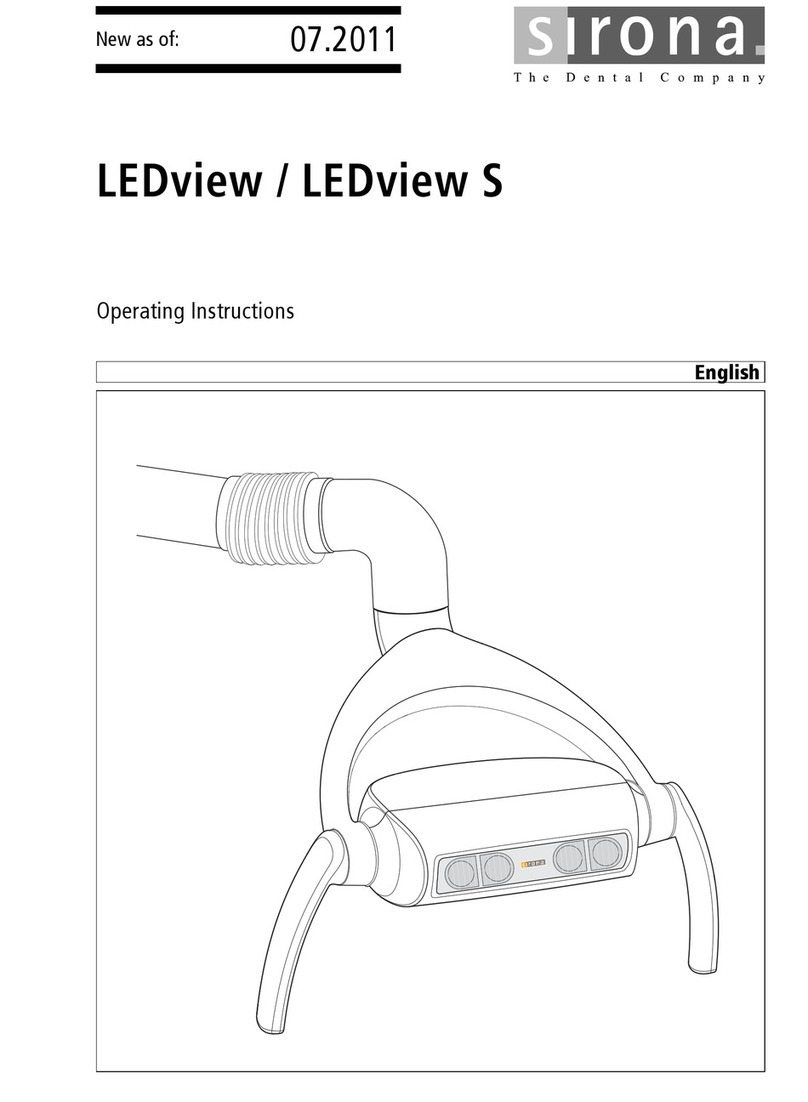Sirona LEDview operating instructions