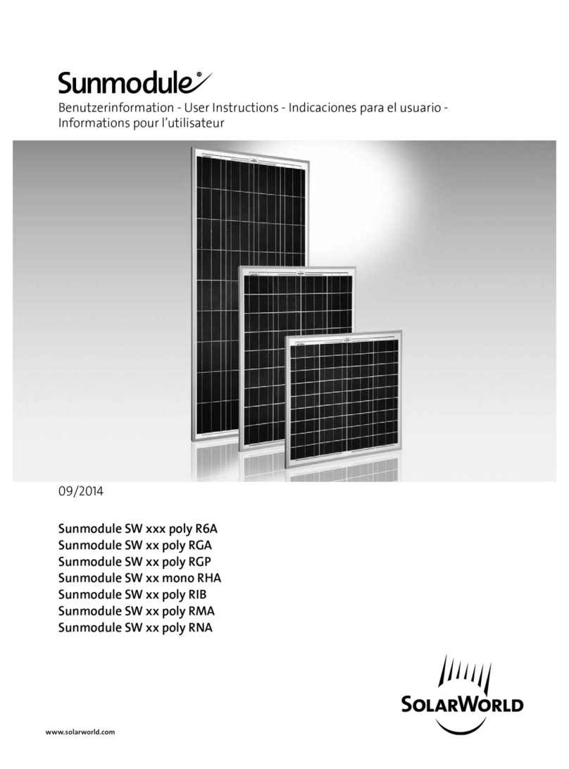 SolarWorld Sunmodule SW xx poly RGA User manual