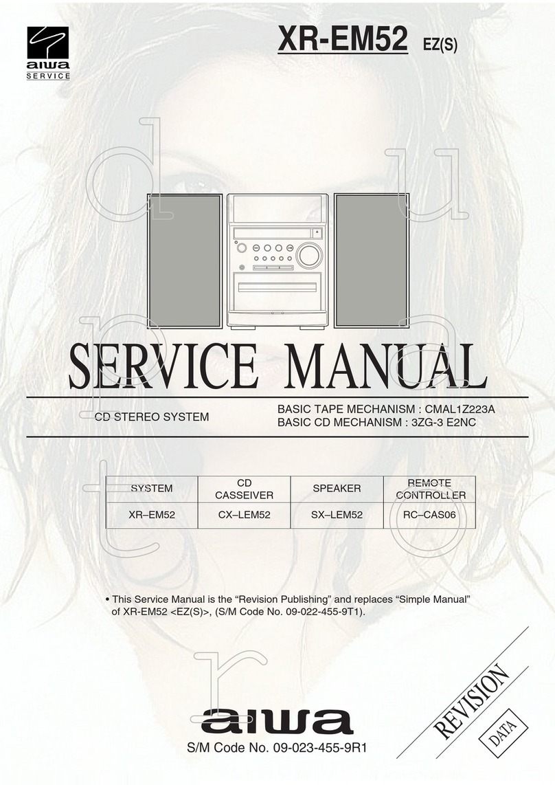 Aiwa XR-EM52 Service manual