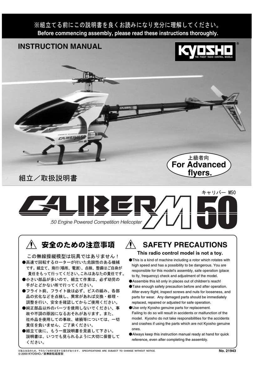Kyosho Caliber M50 instruction manual