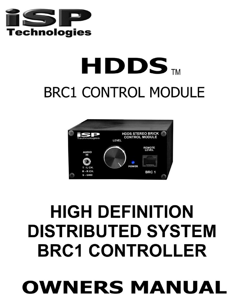 iSP Technologies BRC1 owner's manual