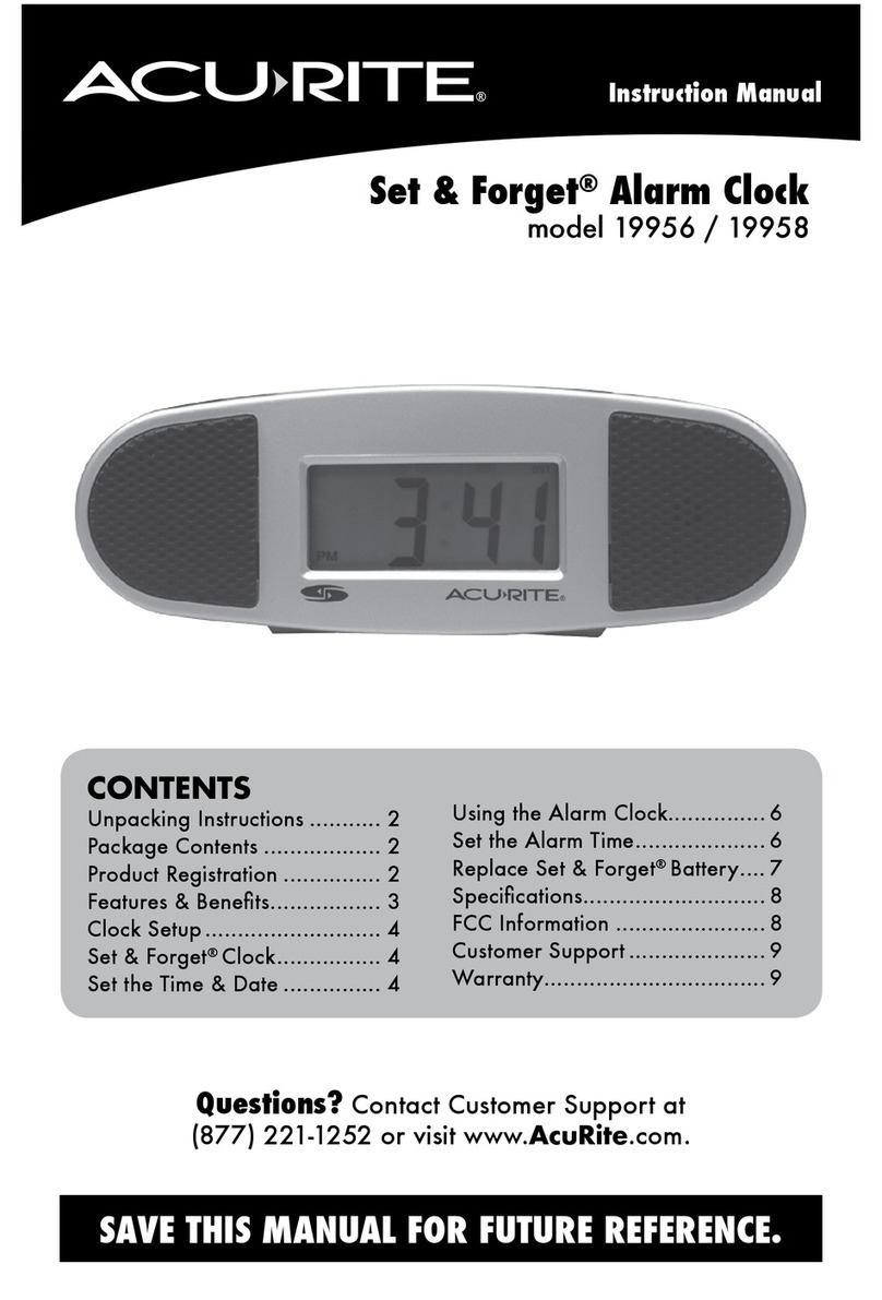ACU-RITE Set & Forget 19956 User manual