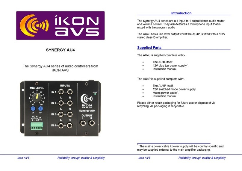 iKonavs SYNERGY AU4 user manual