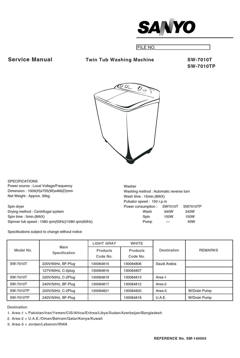 Sanyo SW-7010T User manual