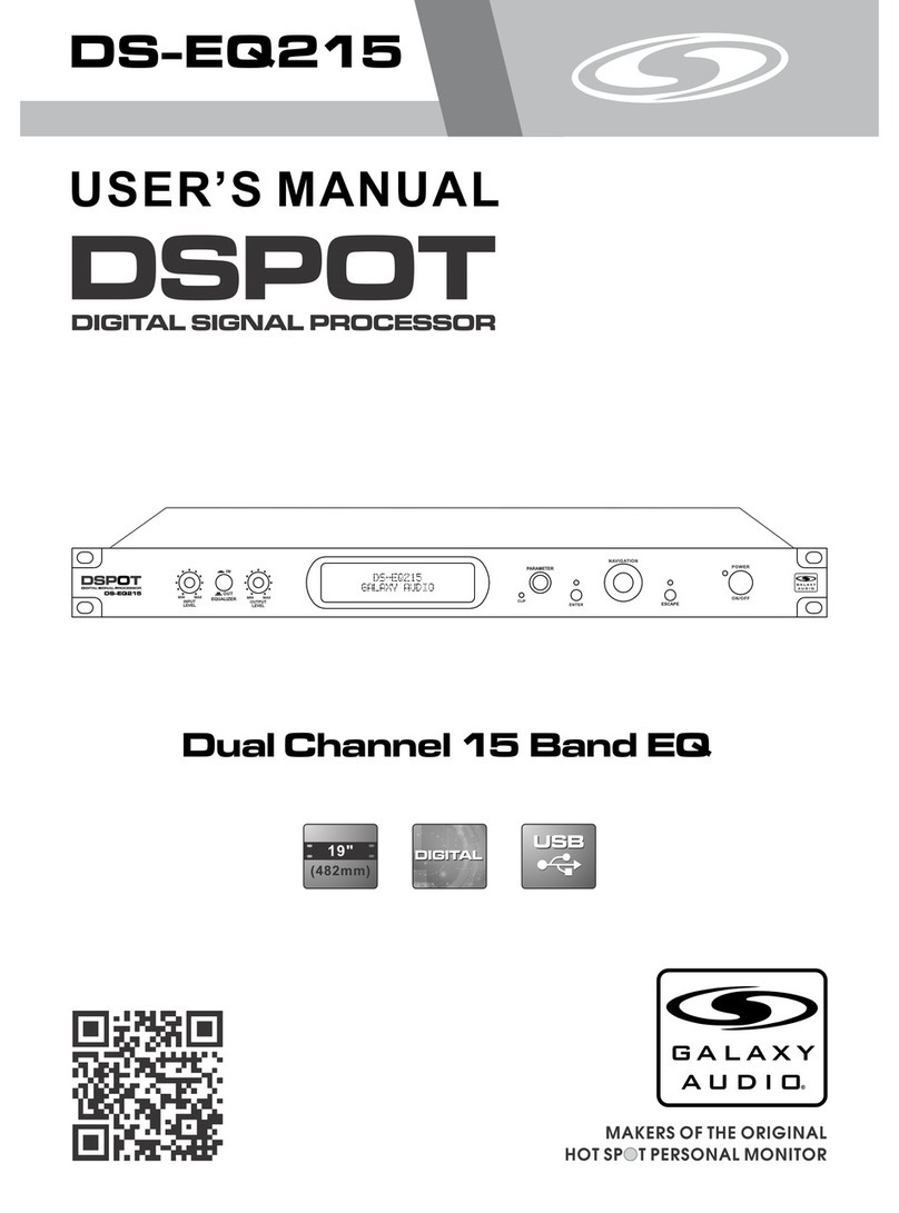 Galaxy Audio DSPOT DS-EQ215 user manual