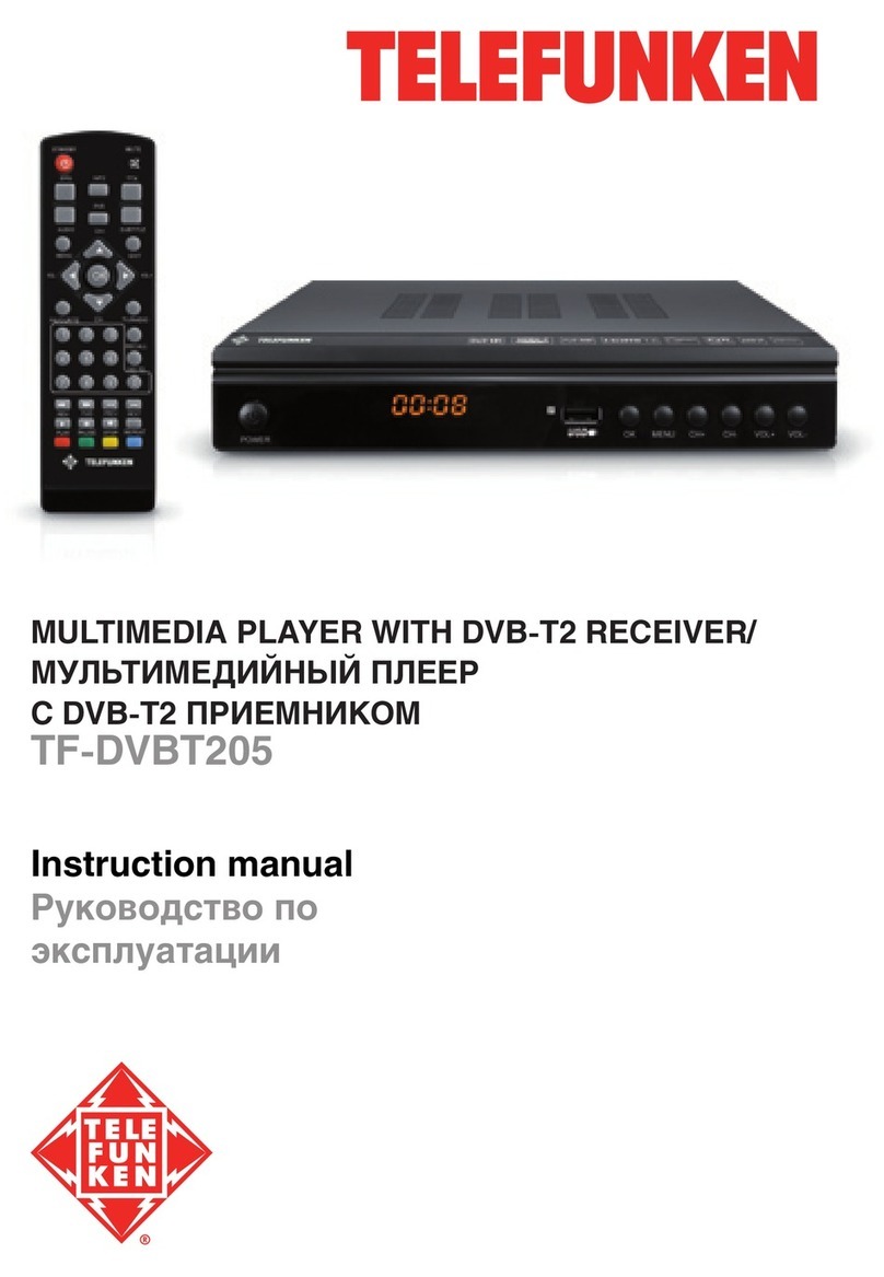 Telefunken TF-DVBT205 instruction manual