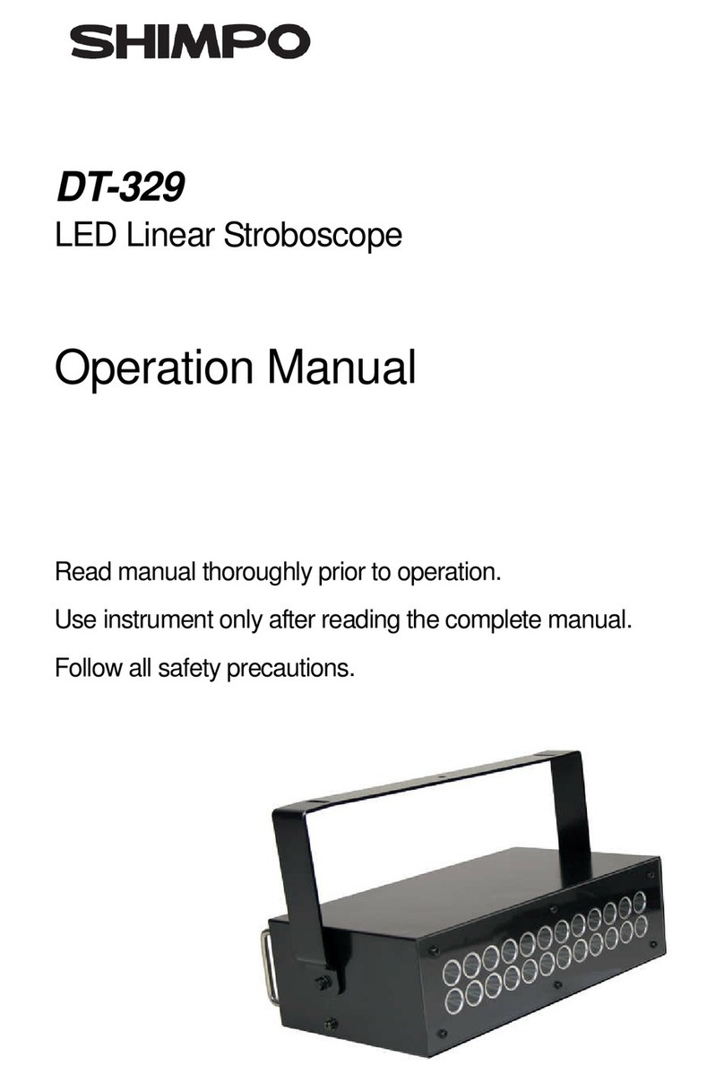 Shimpo DT-329 Operation manual