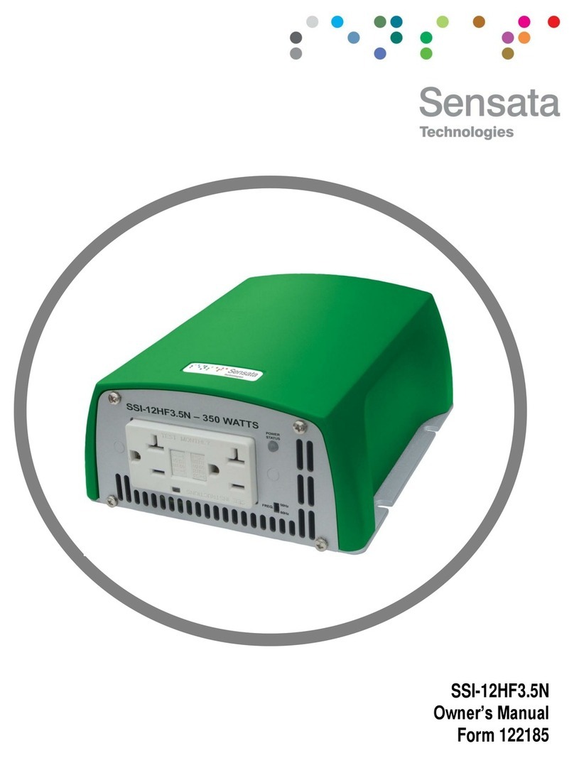 Sensata SSI-12HF3.5N owner's manual