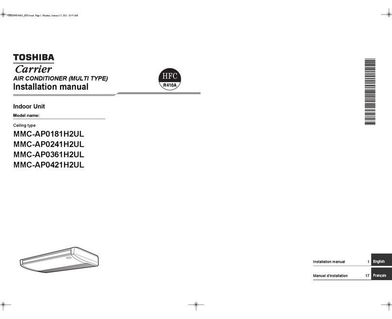 Toshiba Carrier MMC-AP0181H2UL User manual