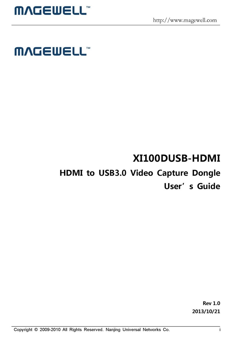 Magewell XI100DUSB-HDMI user guide Magewell XI100DUSB-HDMI user guide