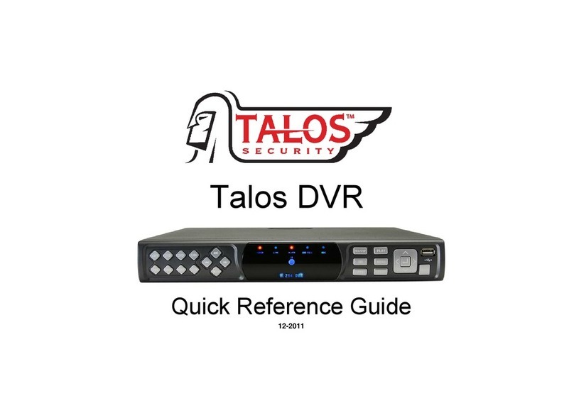 TALOS DVR Quick reference guide