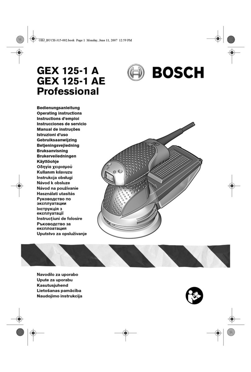Bosch GEX 125-1 A Professional User manual