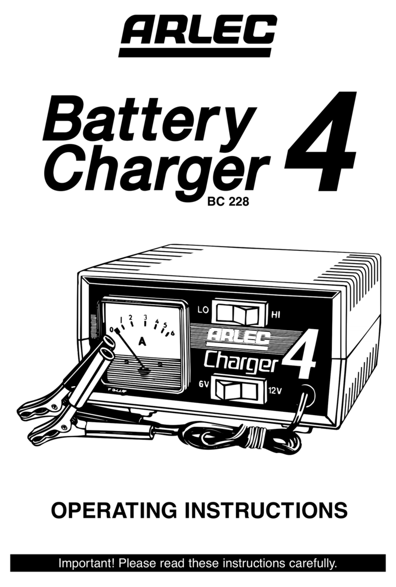 Arlec BC 228 Battery Charger 4 operating instructions
