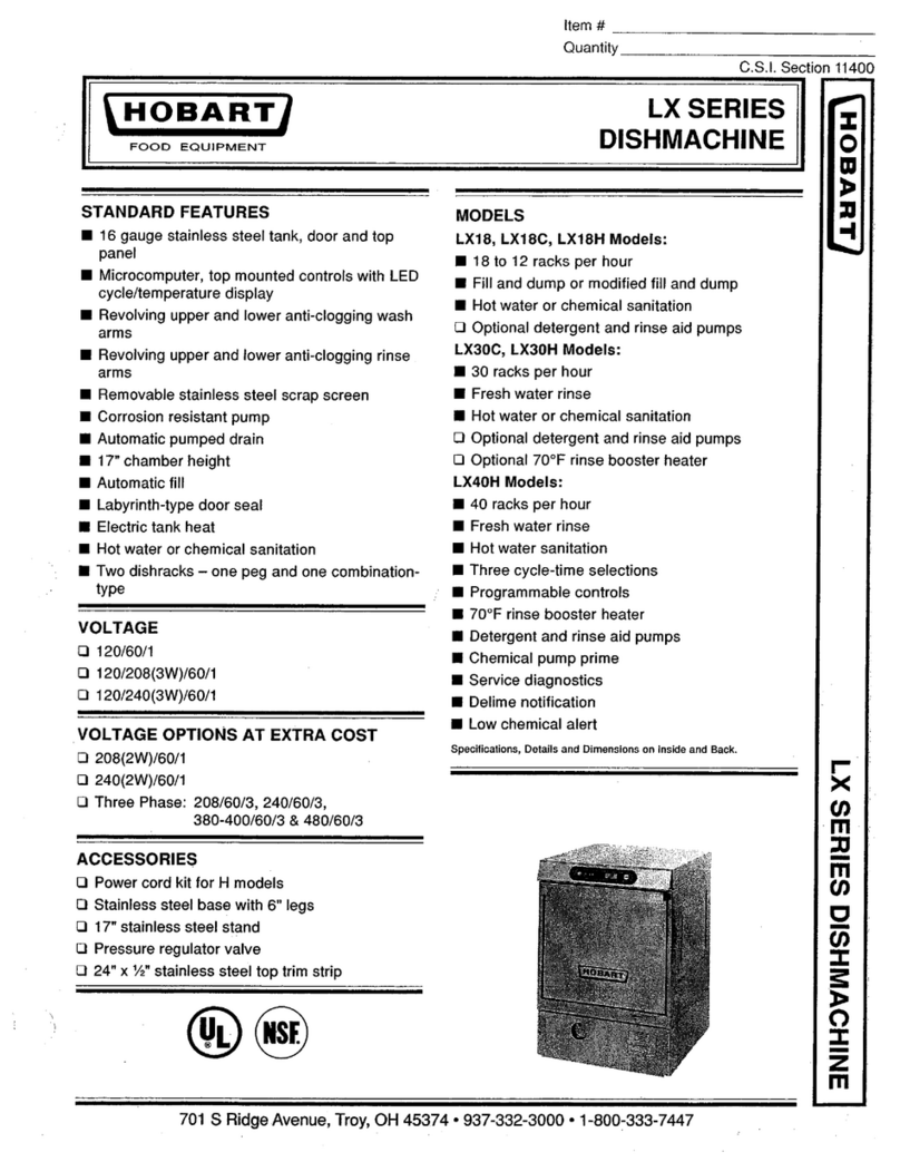 Hobart LX18 manual