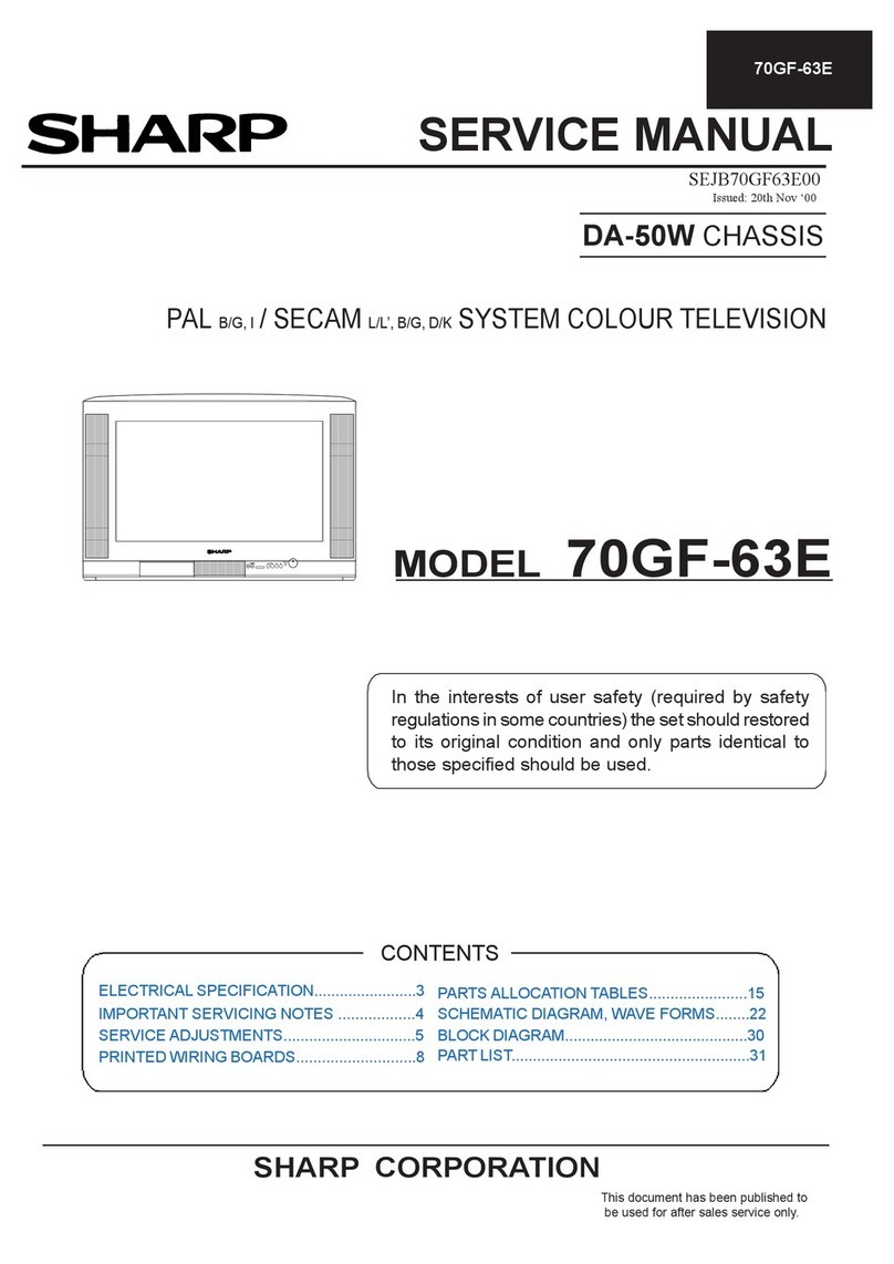 Sharp 70GF-63E User manual