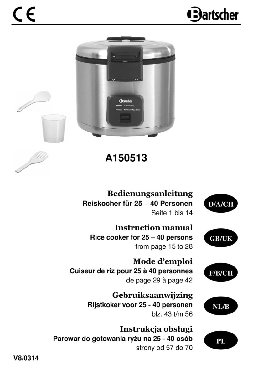Bartscher A150513 instruction manual
