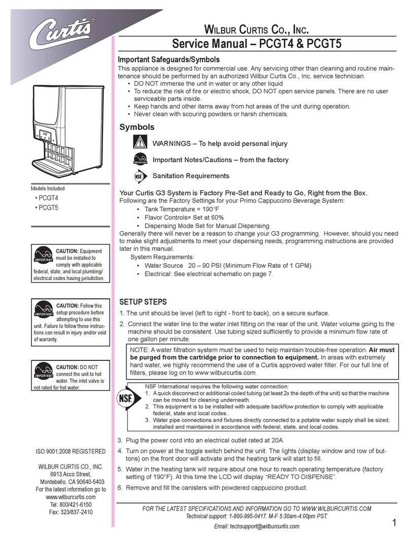 Curtis PCGT4 Service manual