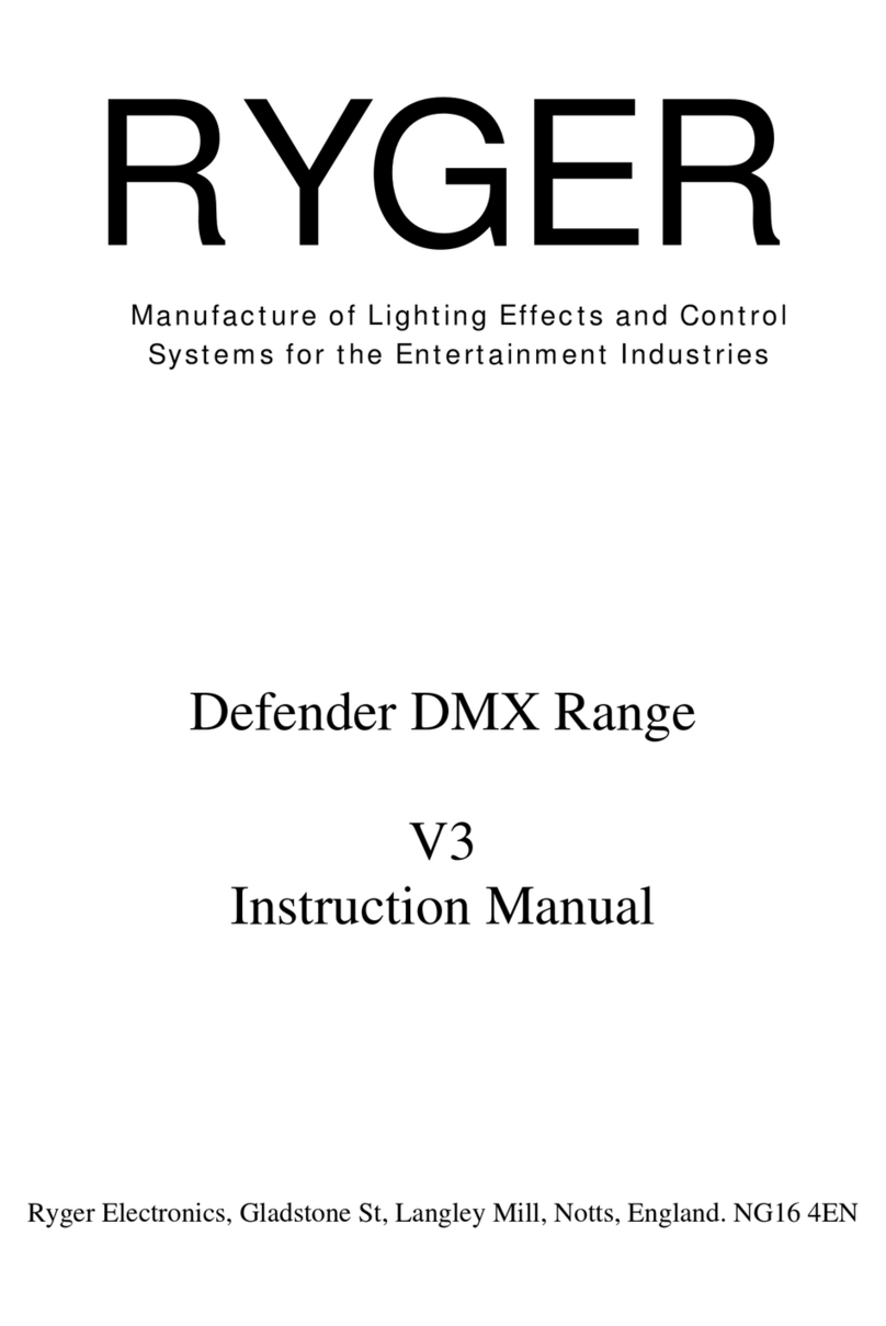 Ryger Defender DMX Range instruction manual