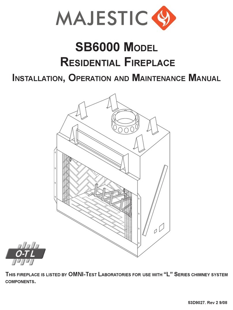 Majestic SB6000 Installation, operation and maintanance manual