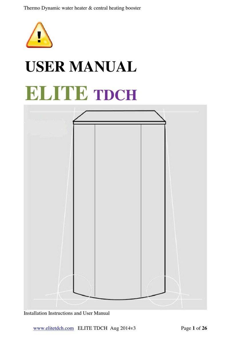 Thermo Dynamics ELITE TDCH user manual Thermo Dynamics ELITE TDCH user manual