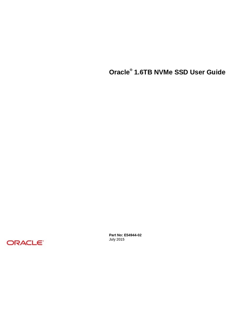Oracle 1.6TB NVMe SSD User manual