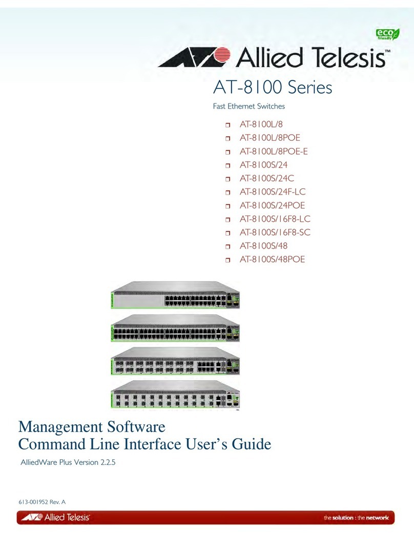 Allied AT-8100L/8 user guide