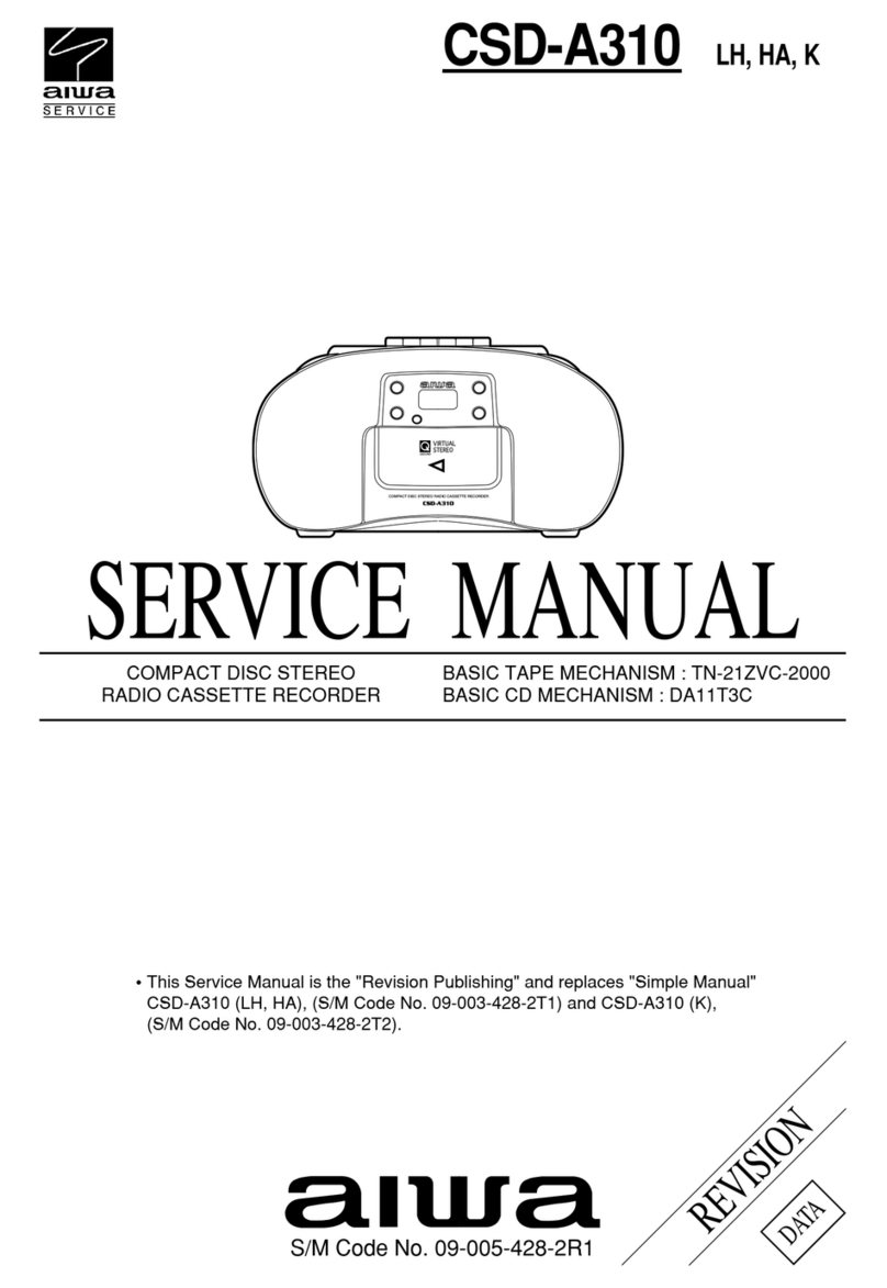 Aiwa CSD-A310 HA User manual