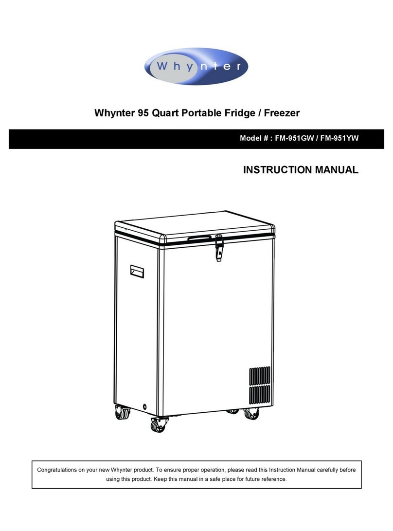 Whynter FM-951GW instruction manual