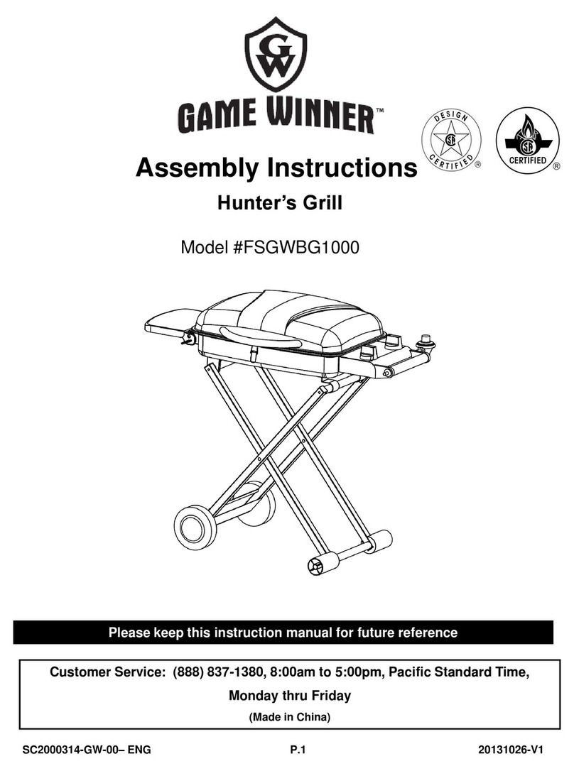 Game Winner FSGWBG1000 Assembly manual