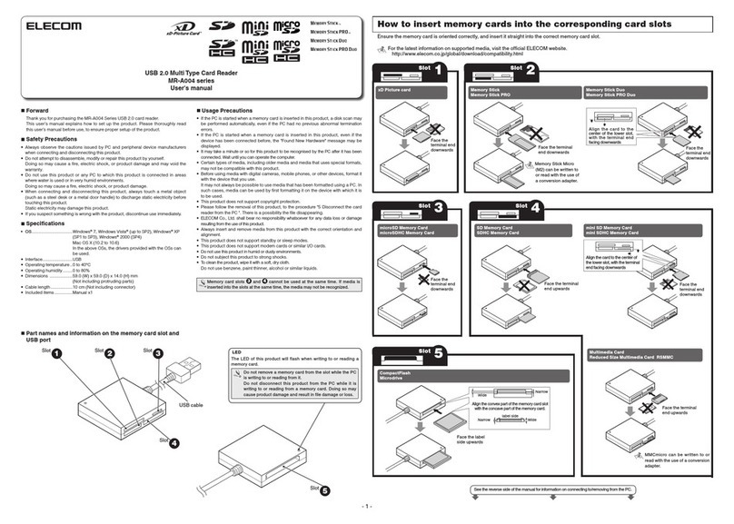 Elecom MR-A004 series user manual