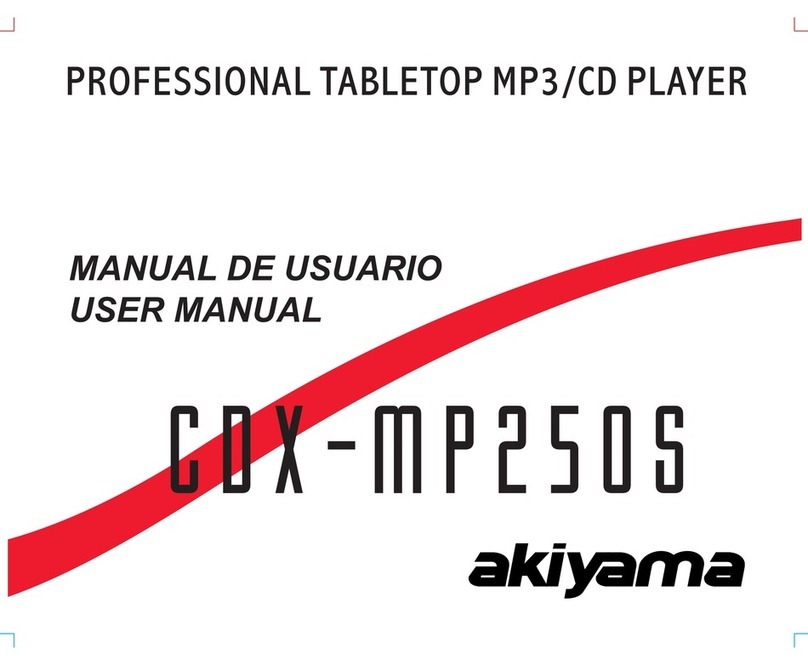 Akiyama CDX-MP250S user manual