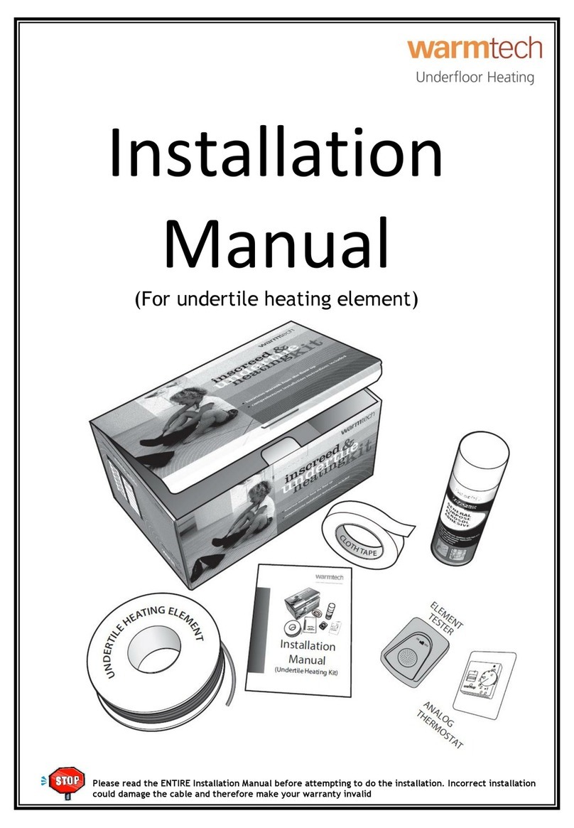 Warmtech underfloor heating installation instructions