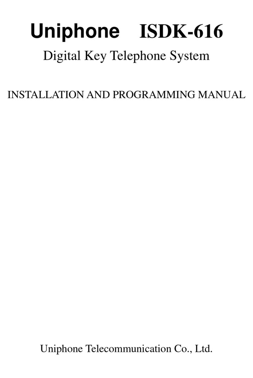 Uniphone ISDK-616 installation instructions